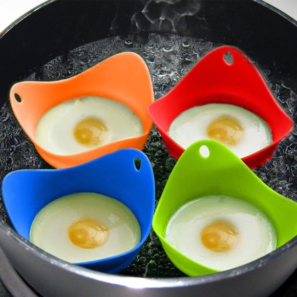 6-Pack: Silicone Egg Poaching Cooking Cups Set - Picture 5 of 5